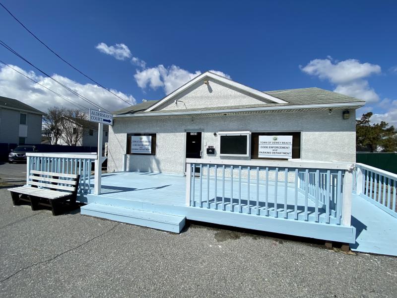 The new town hall will be erected in place of the current code enforcement building on Coastal Highway. ELLEN DRISCOLL PHOTO